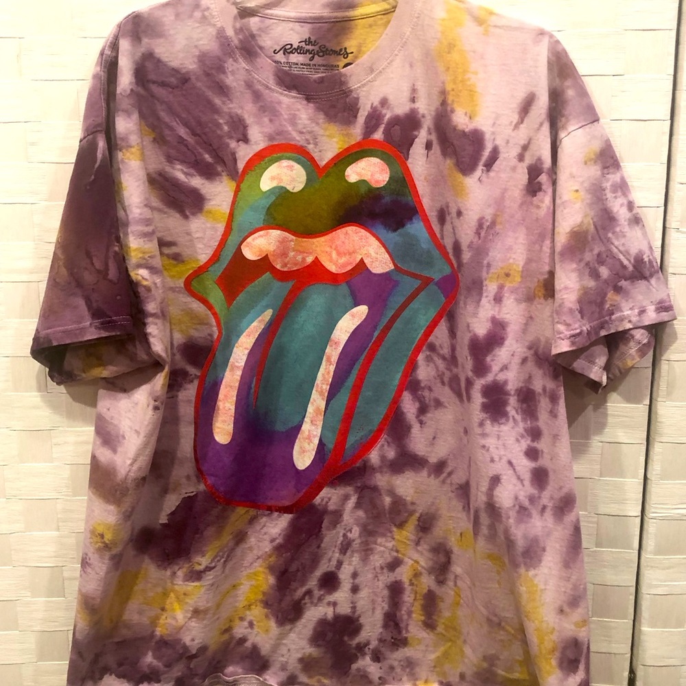 Tie dyed Rolling Stones Tshirt
